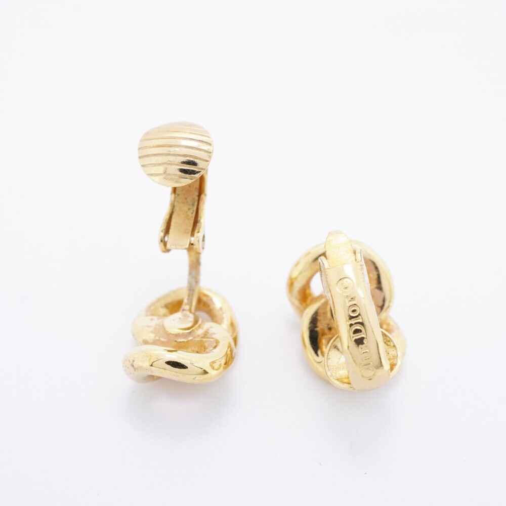 Christian Dior Earrings, Gold Plated, Women's - Picture 3 of 5